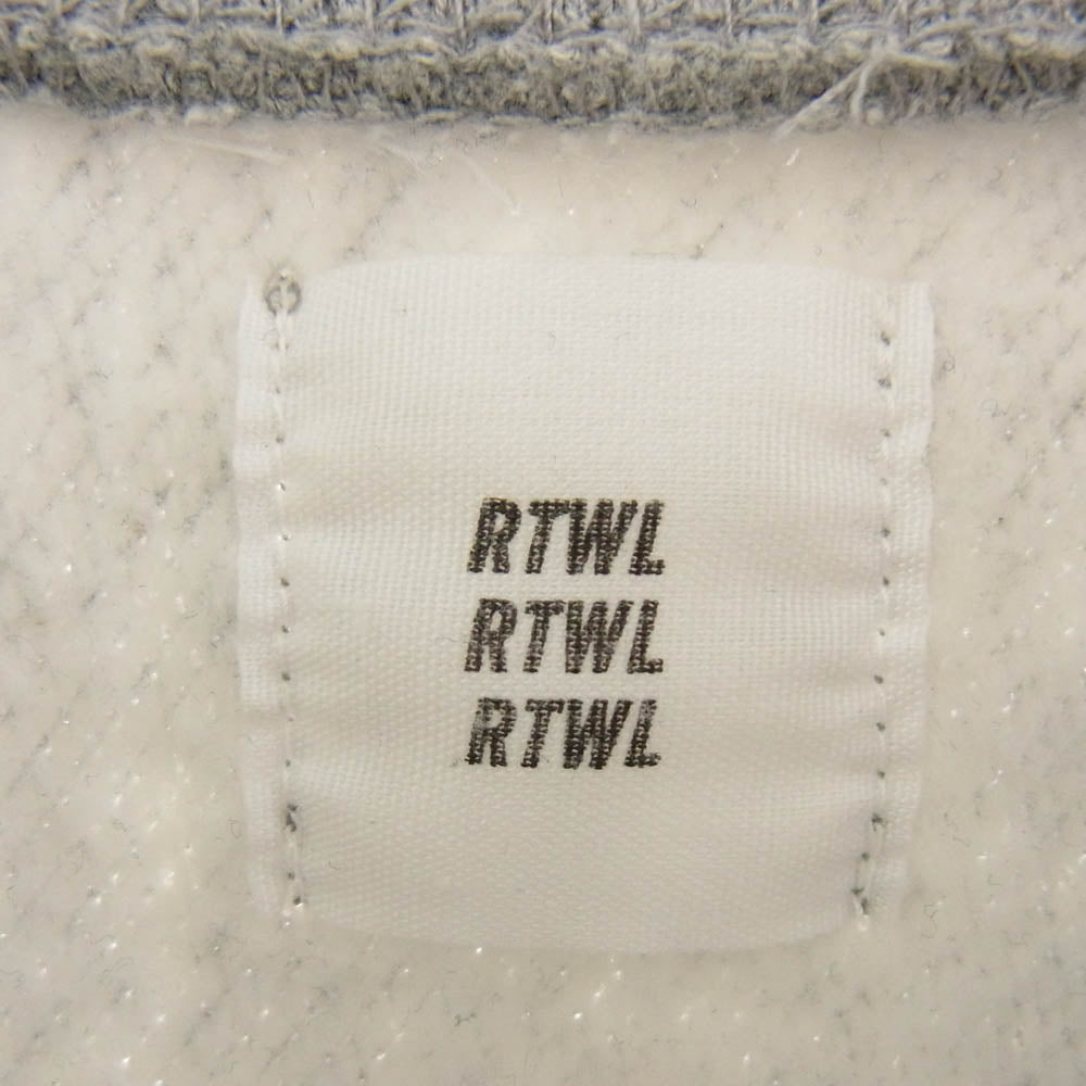 ROTTWEILER ロットワイラー GRAY WOLFPACK IS LESS ロゴ刺繍 クルーネック スウェット トレーナー グレー系 L【中古】