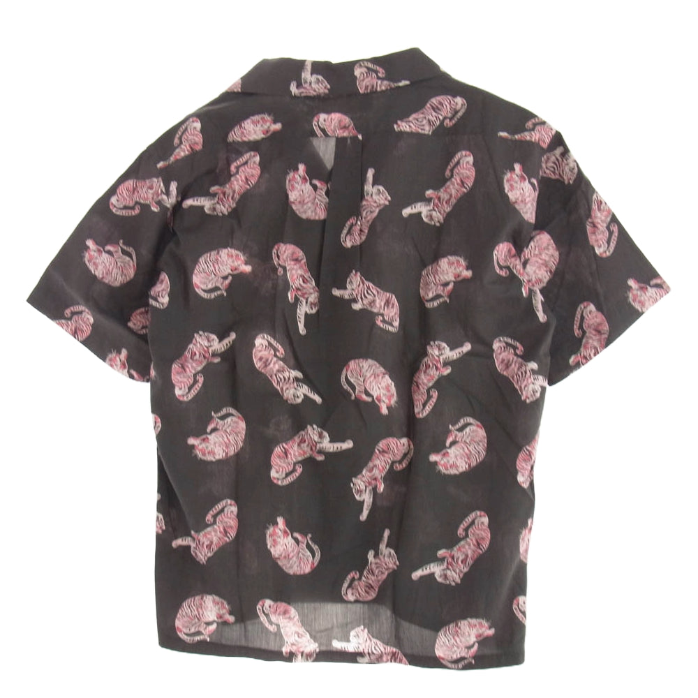 ROTTWEILER ロットワイラー 19SS RW-M9S-02015 Tiger Open Collar SS Shirt タイガー総柄 オープンカラー 半袖 シャツ アロハシャツ マルチカラー系 L【中古】