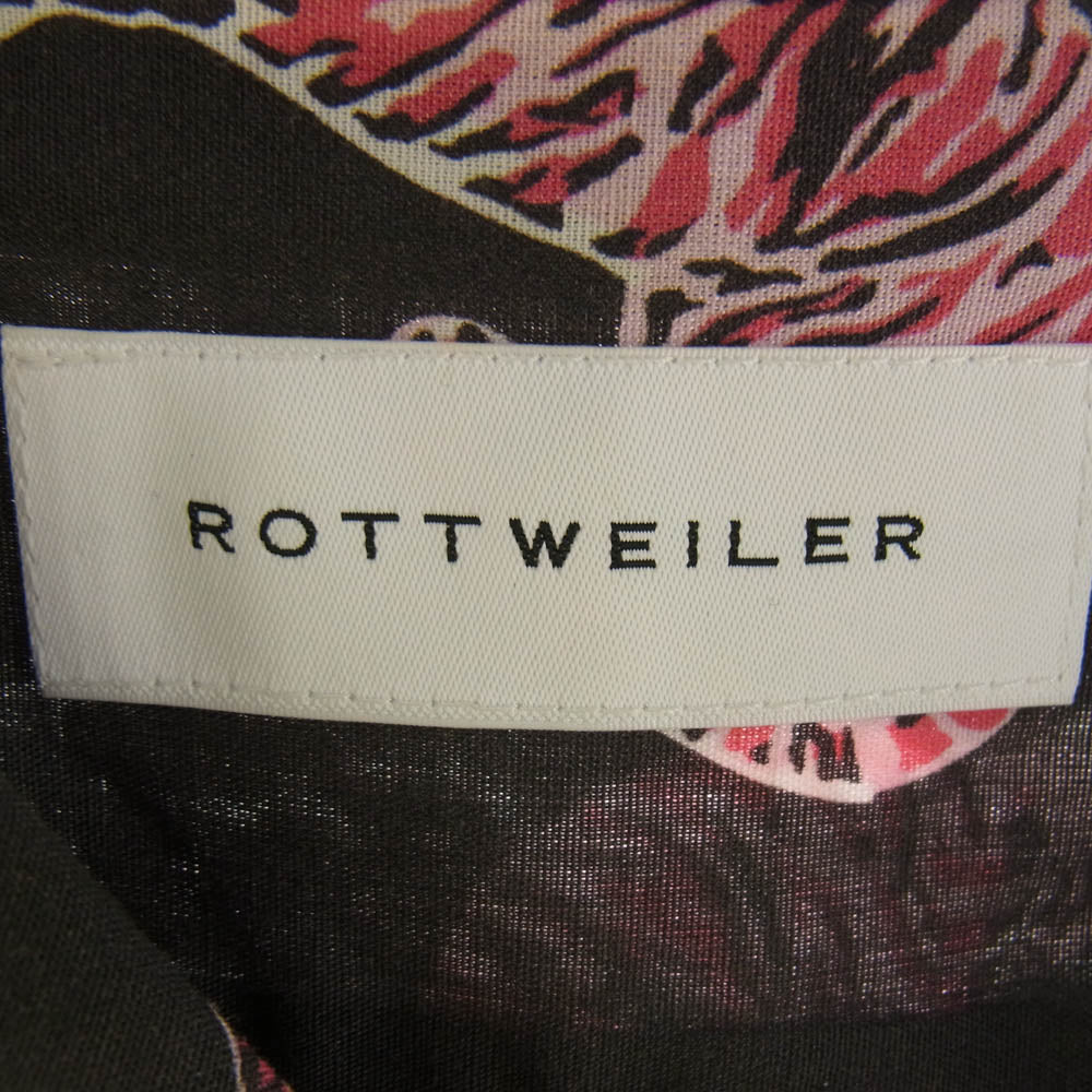 ROTTWEILER ロットワイラー 19SS RW-M9S-02015 Tiger Open Collar SS Shirt タイガー総柄 オープンカラー 半袖 シャツ アロハシャツ マルチカラー系 L【中古】