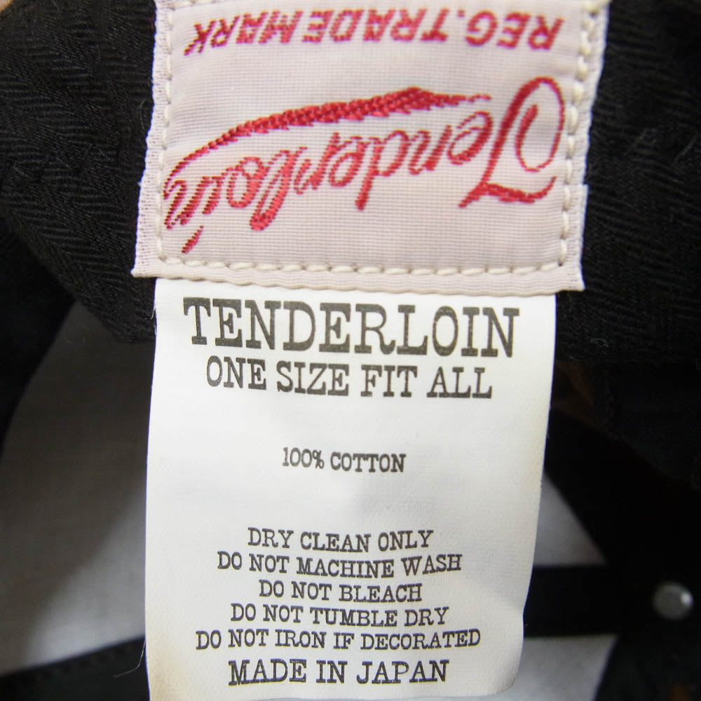 TENDERLOIN テンダーロイン ORIGINALワッペン コーデュロイ キャップ ブラウン系 ONE　SIZE【中古】