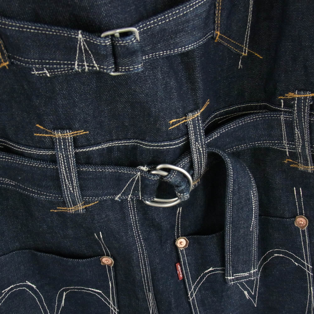 JUNYA WATANABE COMME des GARCONS MAN ジュンヤワタナベコムデギャルソンマン 22AW WJ-C902 LEVIS リーバイス Ｗネーム AD2022 デニム切替 再構築 トレンチコート ブラウン系 M【中古】