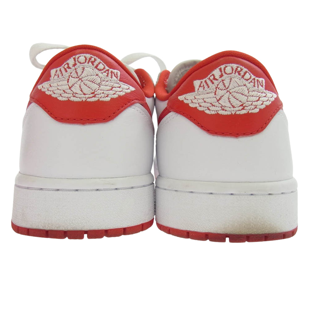 NIKE ナイキ CZ0790-161 AIR JORDAN 1 RETRO LOW White and University Red エアジョーダン 1 ロー ユニバーシティレッド ローカット スニーカー ホワイト系 レッド系 26.5cm【中古】