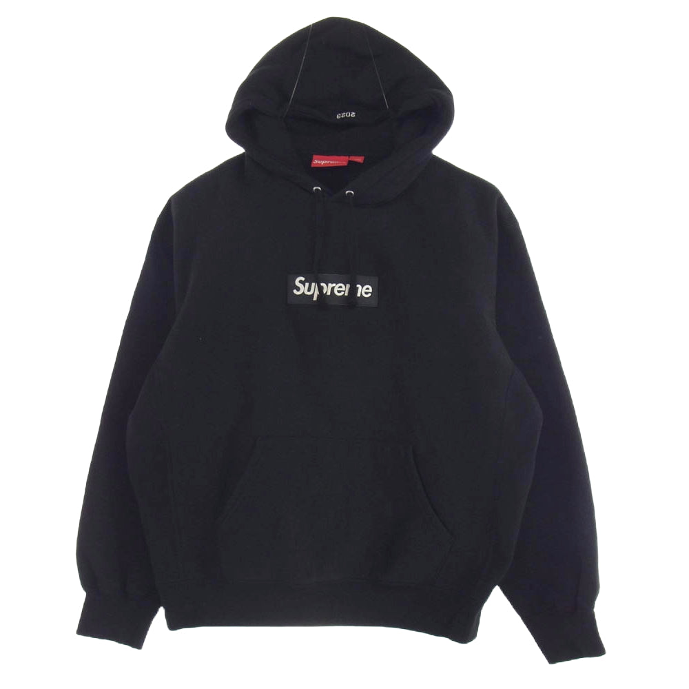 Supreme シュプリーム 23AW Box Logo Hooded Sweatshirt ボックスロゴ フーデッド スウェットシャツ パーカー フーディ ブラック系 M【中古】