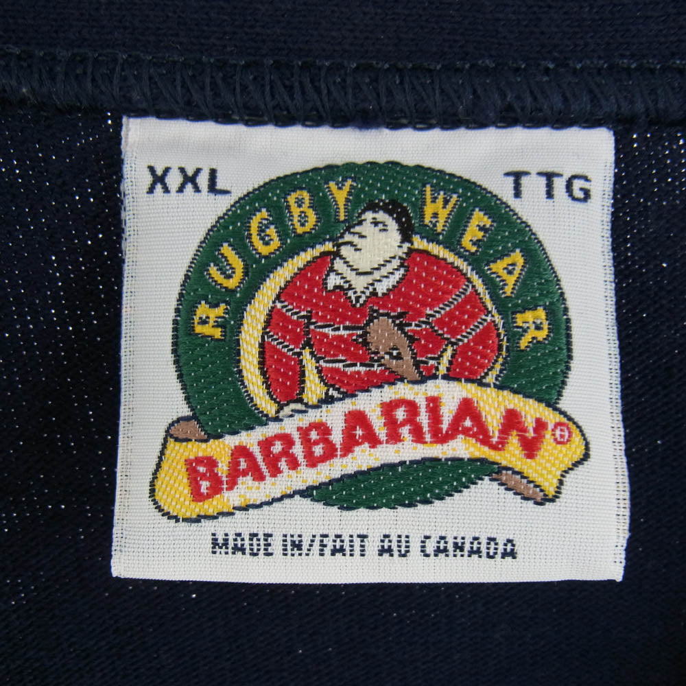 Barbarian バーバリアン コットン カーディガン ネイビー系 XXL【中古】