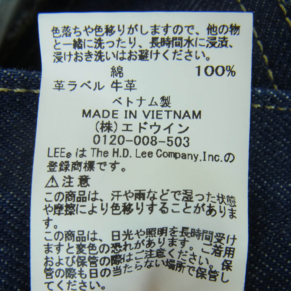 Lee リー LM9833 100周年記念モデル COMPILATIONS COWBOY カウボーイ デニム パンツ インディゴブルー系 M【美品】【中古】