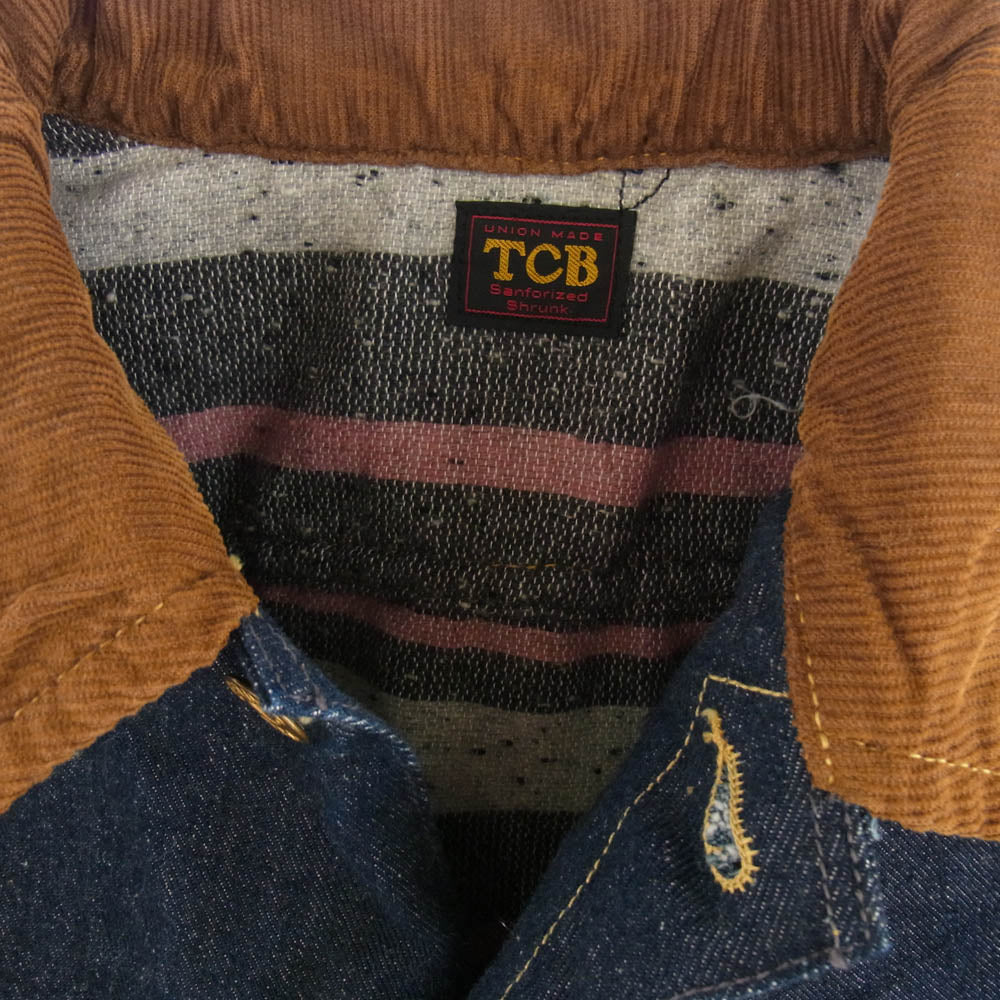 TCB jeans ティージービージーンズ Storm Cats Jacket ストーム キャッツ ブランケット ジャケット インディゴブルー系 42【中古】