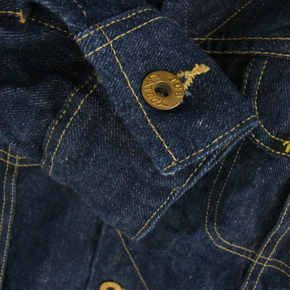 TCB jeans ティージービージーンズ Storm Cats Jacket ストーム キャッツ ブランケット ジャケット インディゴブルー系 42【中古】