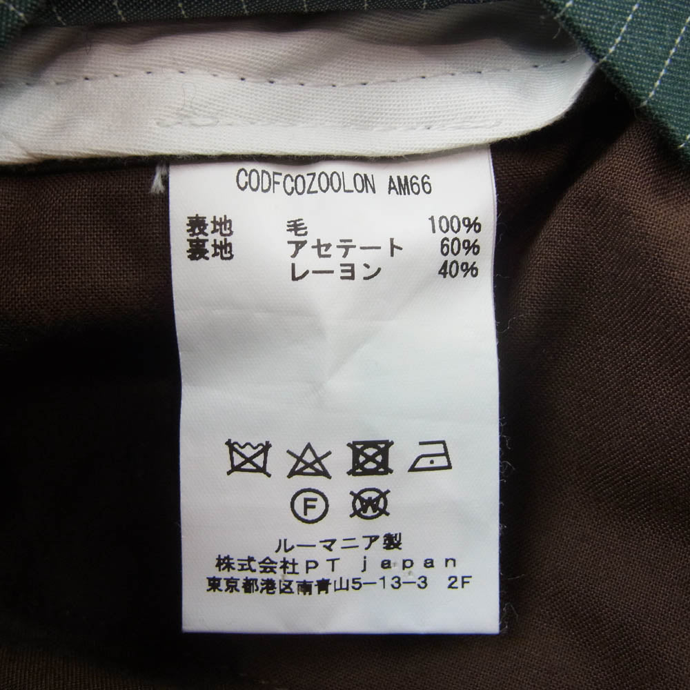 BEAMS ビームス F ビームスエフ PT01 PT TORINO ピーティートリノ ダブル スラックス パンツ ブラック系 50【中古】