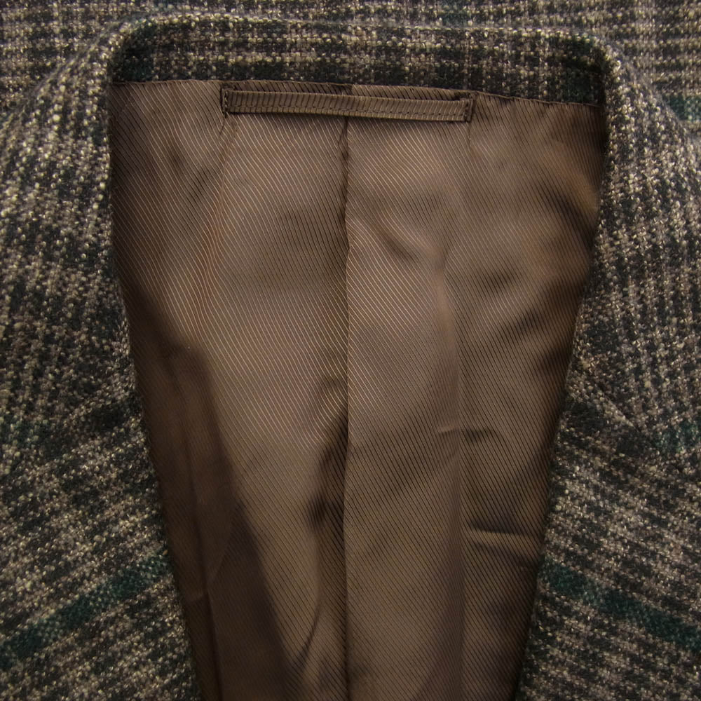 BEAMS ビームス custom tailor カスタムテーラー 3B シングル チェック テーラード ジャケット ブラウン系【中古】