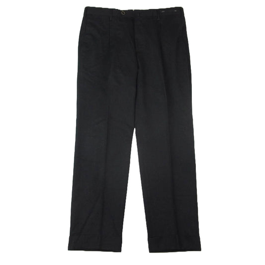 ピーティートリノ ウール ダブル スラックス パンツ ダークブラウン系 50【中古】