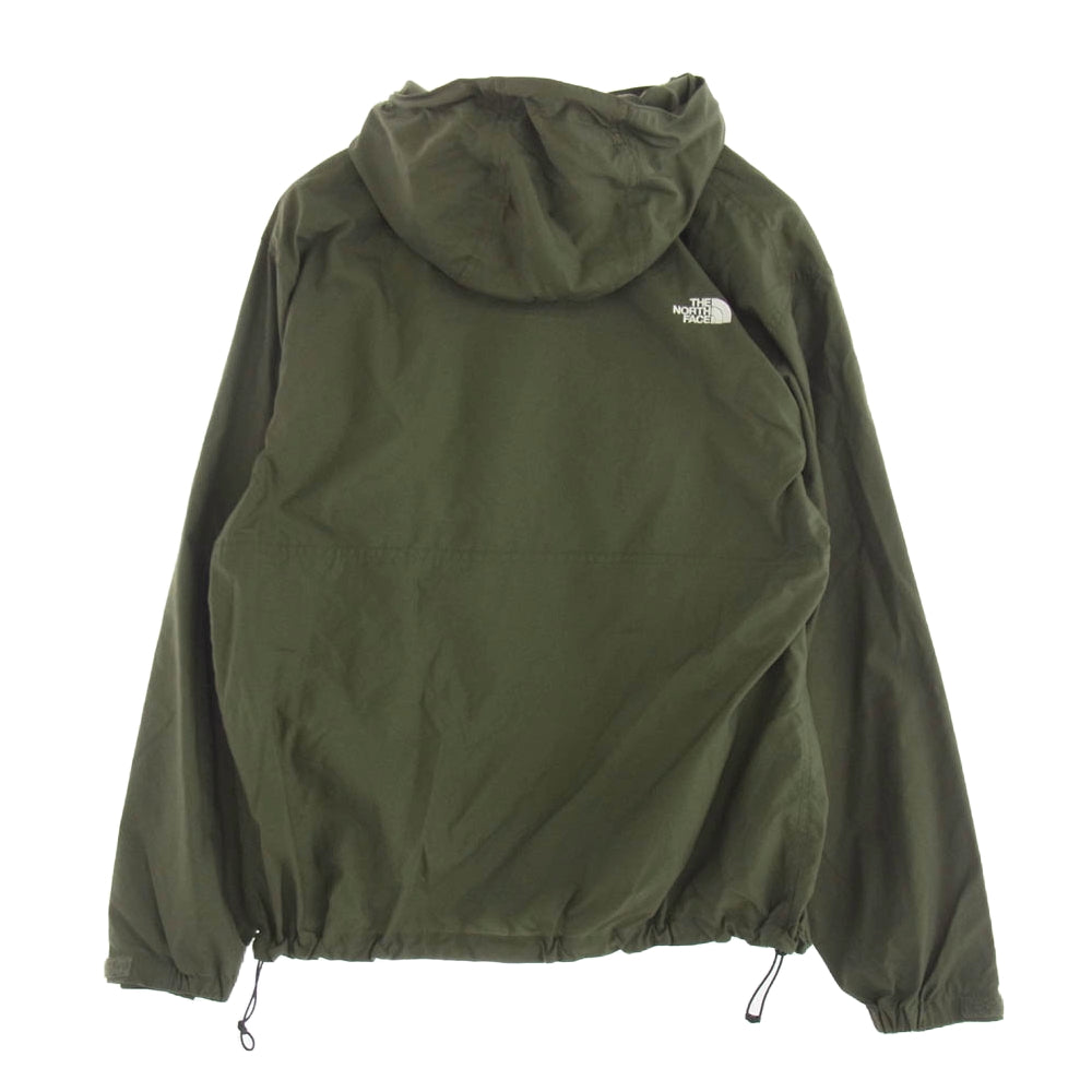 THE NORTH FACE ノースフェイス NP21735 Compact ANORAK コンパクト アノラック ハーフジップ マウンテンパーカー カーキ系 L【中古】