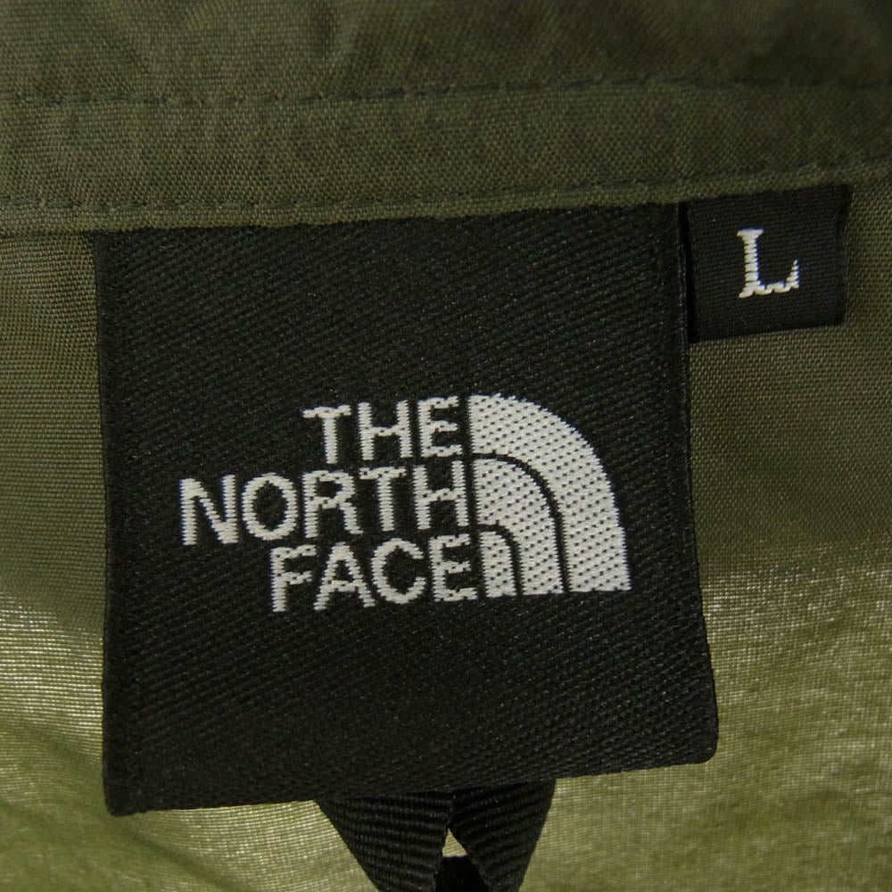 THE NORTH FACE ノースフェイス NP21735 Compact ANORAK コンパクト アノラック ハーフジップ マウンテンパーカー カーキ系 L【中古】