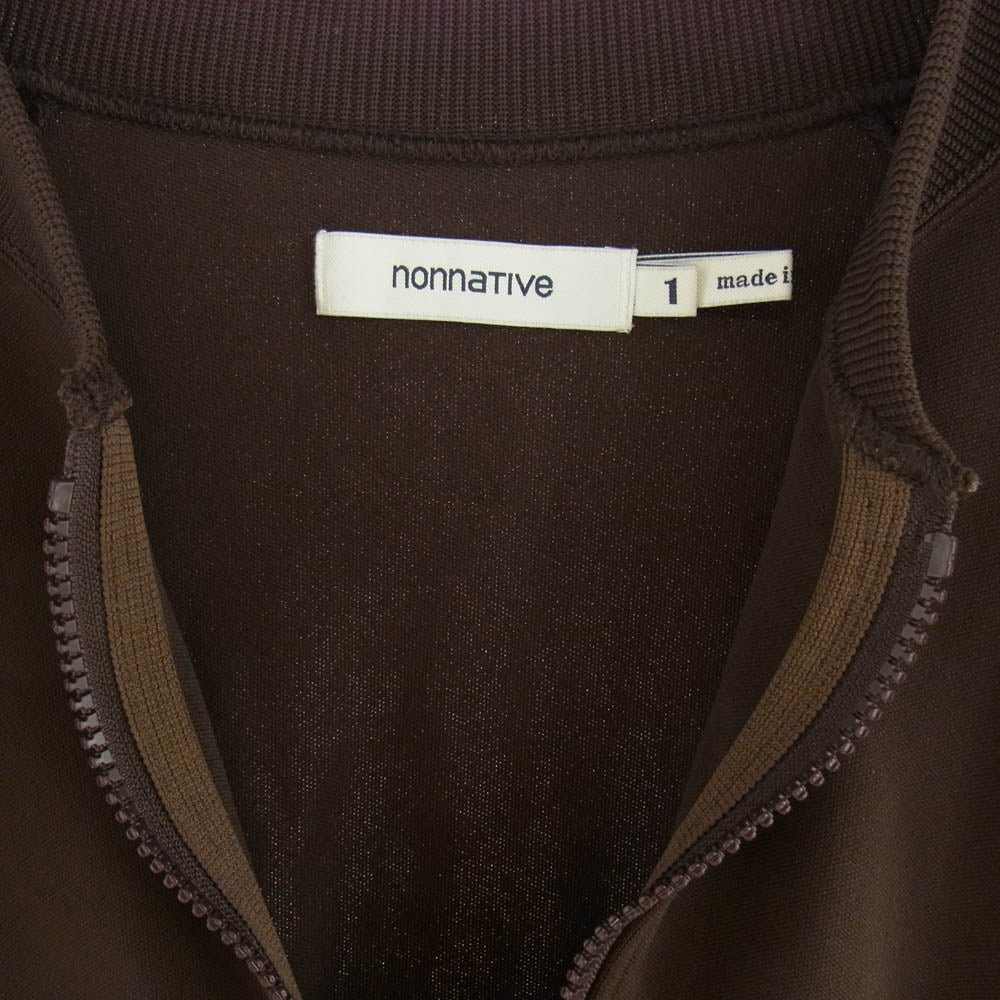 nonnative ノンネイティブ 24SS NN-C4405 COACH FULL ZIP BLOUSON POLY JERSEY ジップアップ トラックジャケット ブラウン系 1【中古】