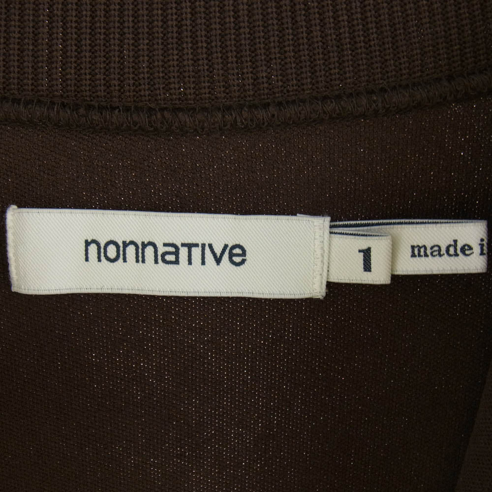 nonnative ノンネイティブ 24SS NN-C4405 COACH FULL ZIP BLOUSON POLY JERSEY ジップアップ トラックジャケット ブラウン系 1【中古】