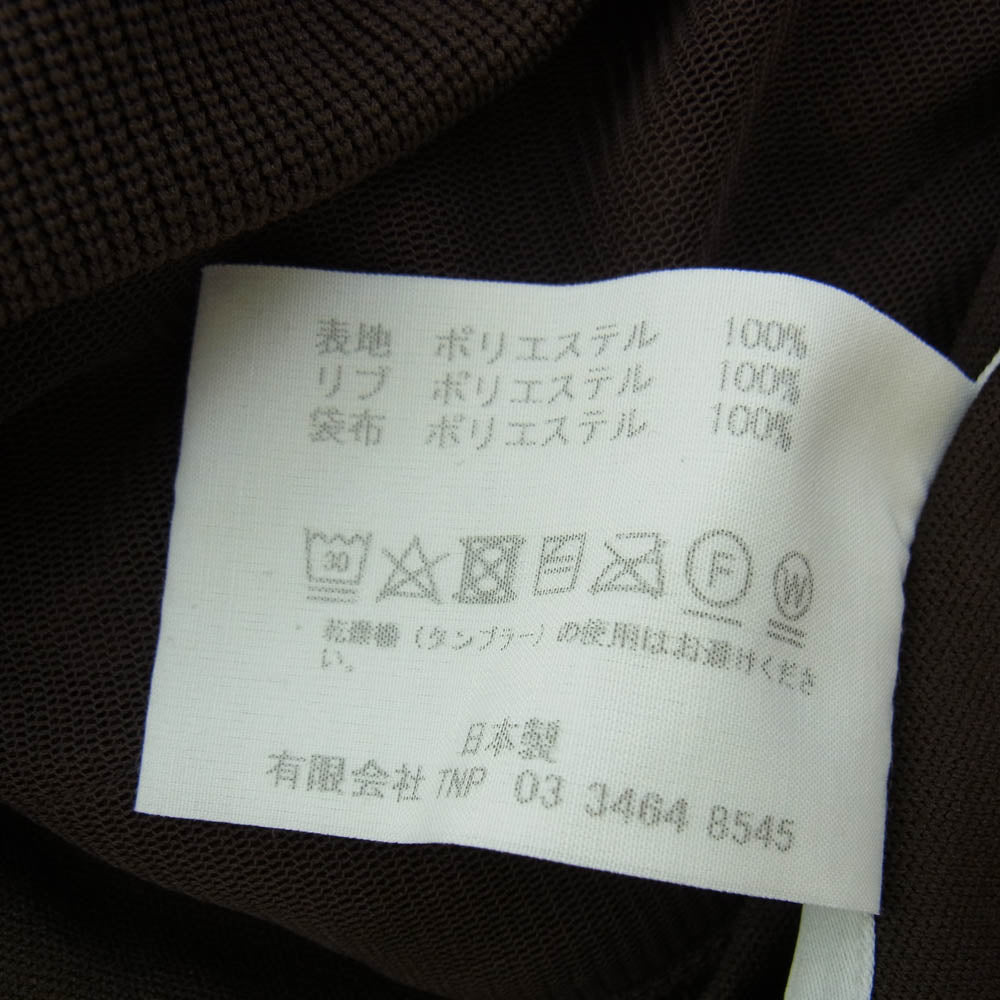 nonnative ノンネイティブ 24SS NN-C4405 COACH FULL ZIP BLOUSON POLY JERSEY ジップアップ トラックジャケット ブラウン系 1【中古】