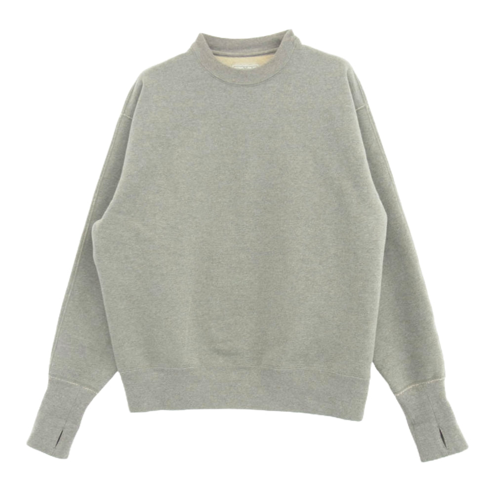 アンライクリー U24F-13-0002 Split Raglan Sleeve Crew スプリット ラグラン スリーブ クルーネック スウェット グレー系 M【中古】