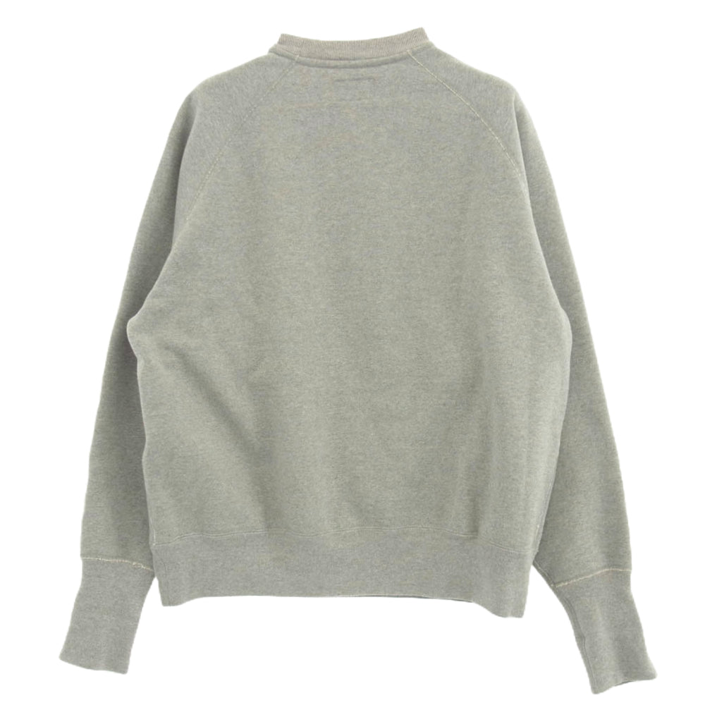 アンライクリー U24F-13-0002 Split Raglan Sleeve Crew スプリット ラグラン スリーブ クルーネック スウェット グレー系 M【中古】