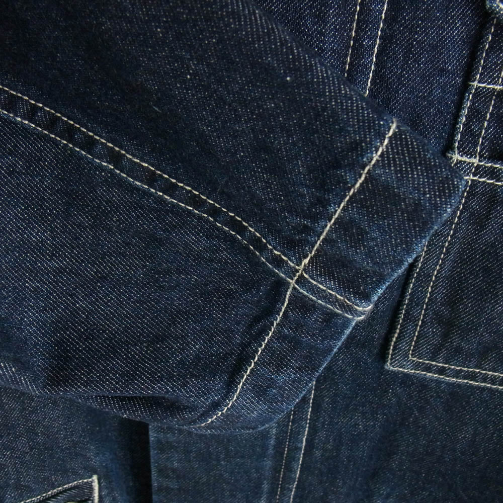 nonnative ノンネイティブ 24AW NN-J4504 WORKER JACKET COTTON 10oz DENIM RW 襟コーデュロイ カバーオール デニム ジャケット インディゴブルー系 ブラウン系 1【極上美品】【中古】