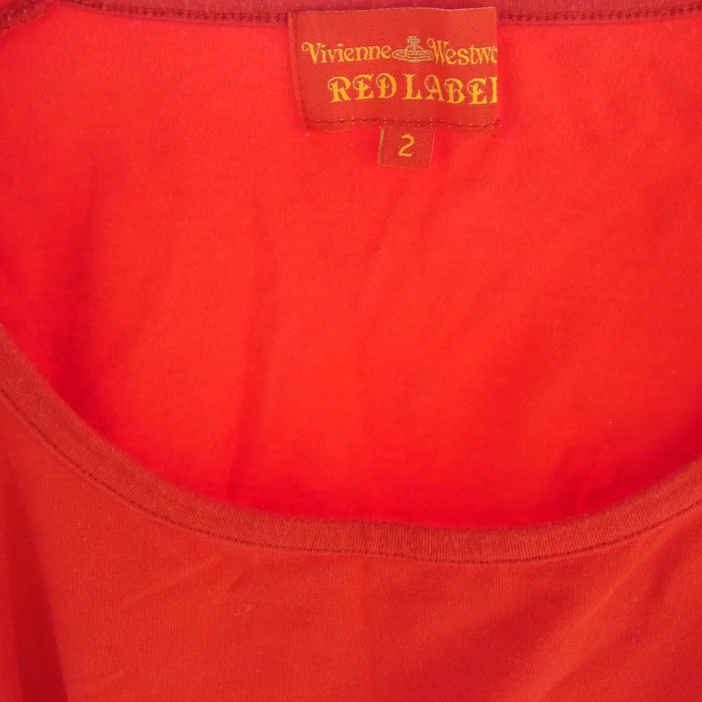 Vivienne Westwood ヴィヴィアンウエストウッド JB357-01-35008JJ RED LABEL レッド レーベル オーブ刺繍  カットソー レッド系 2 レッド系 2【中古】