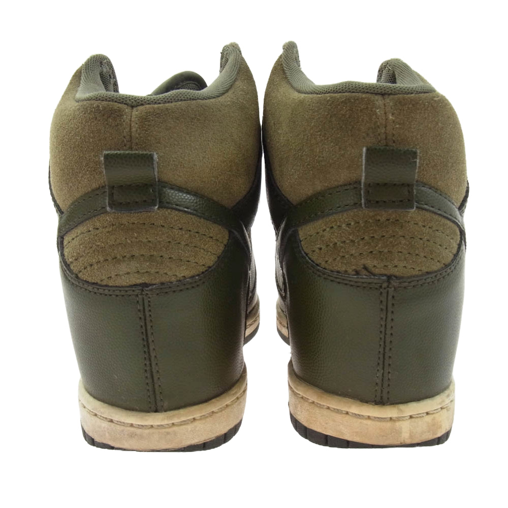 NIKE ナイキ 528899-301 WMNS DUNK SKY HI ダンク スカイ ハイ ハイカット スニーカー カーキ系 23.5cm【中古】