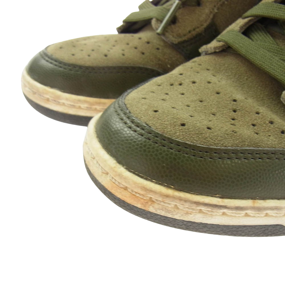 NIKE ナイキ 528899-301 WMNS DUNK SKY HI ダンク スカイ ハイ ハイカット スニーカー カーキ系 23.5cm【中古】