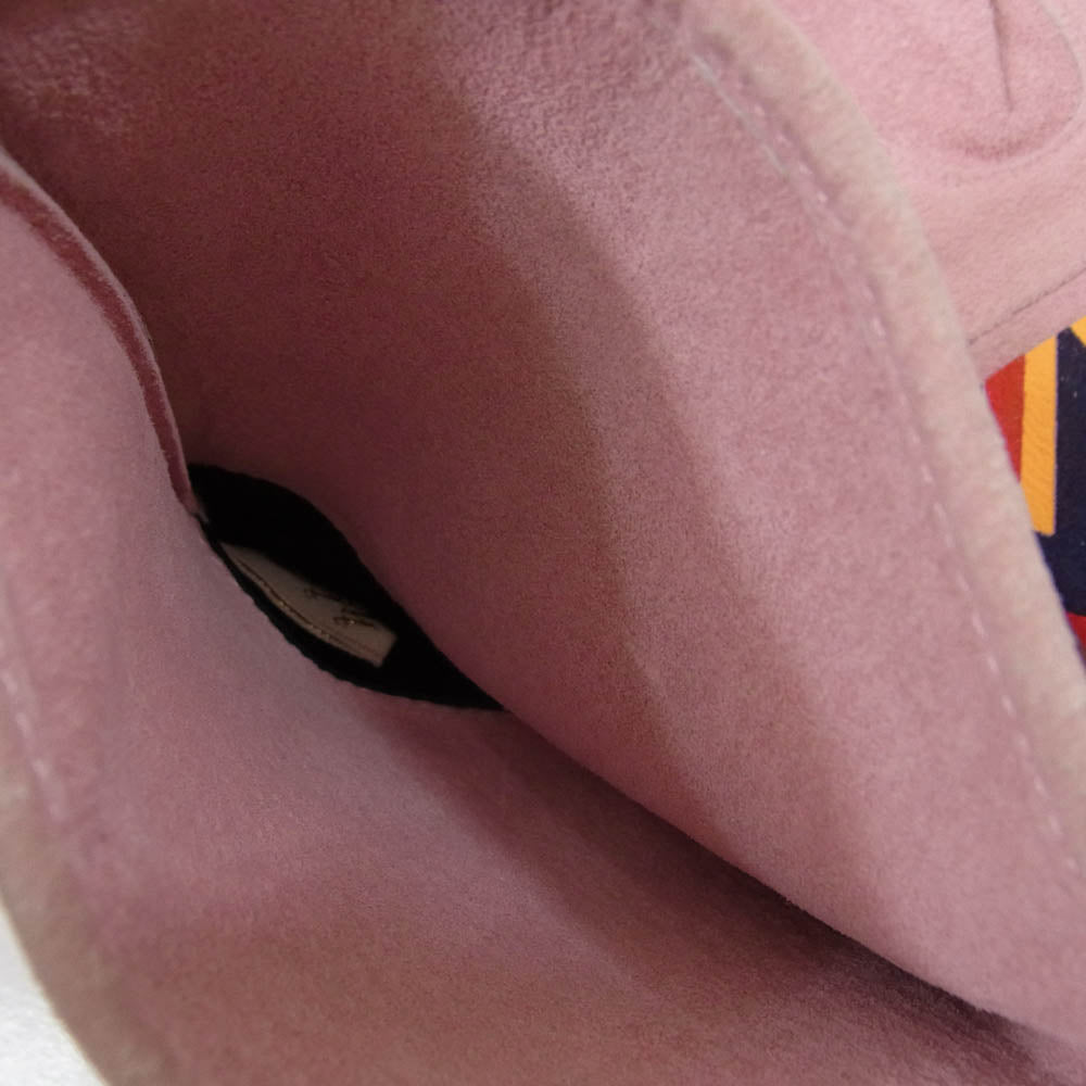 Vivienne Westwood ヴィヴィアンウエストウッド クロスプリント レザー グローブ ピンク系 ピンク系【中古】