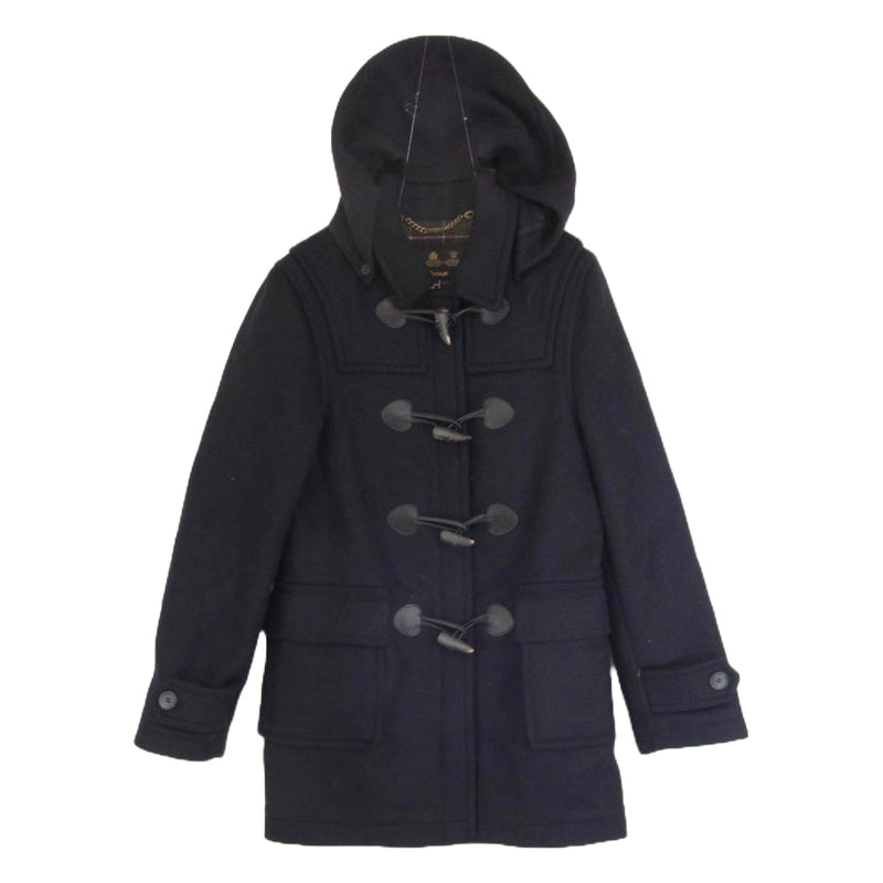 Barbour バブアー 4443 ウール ダッフル コート UK8 ネイビー系 36【中古】