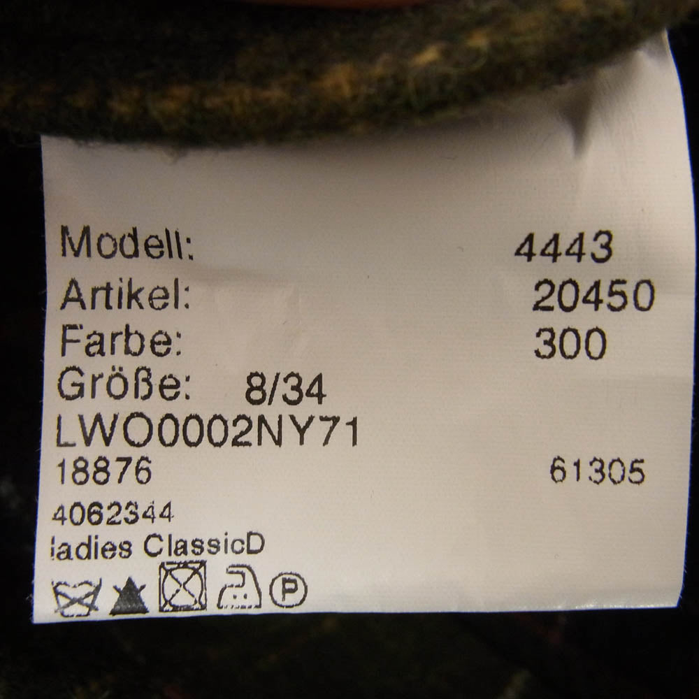 Barbour バブアー 4443 ウール ダッフル コート UK8 ネイビー系 36【中古】