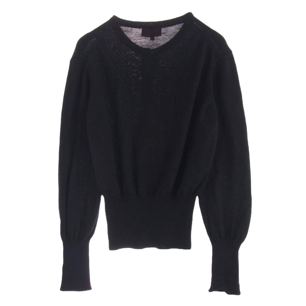 Vivienne Westwood ヴィヴィアンウエストウッド 356-01-15001 RED LABEL レッド レーベル オーブ刺繍 オーブ刻印ボタン ニット カーディガン ブラック系 S ブラック系 S【中古】