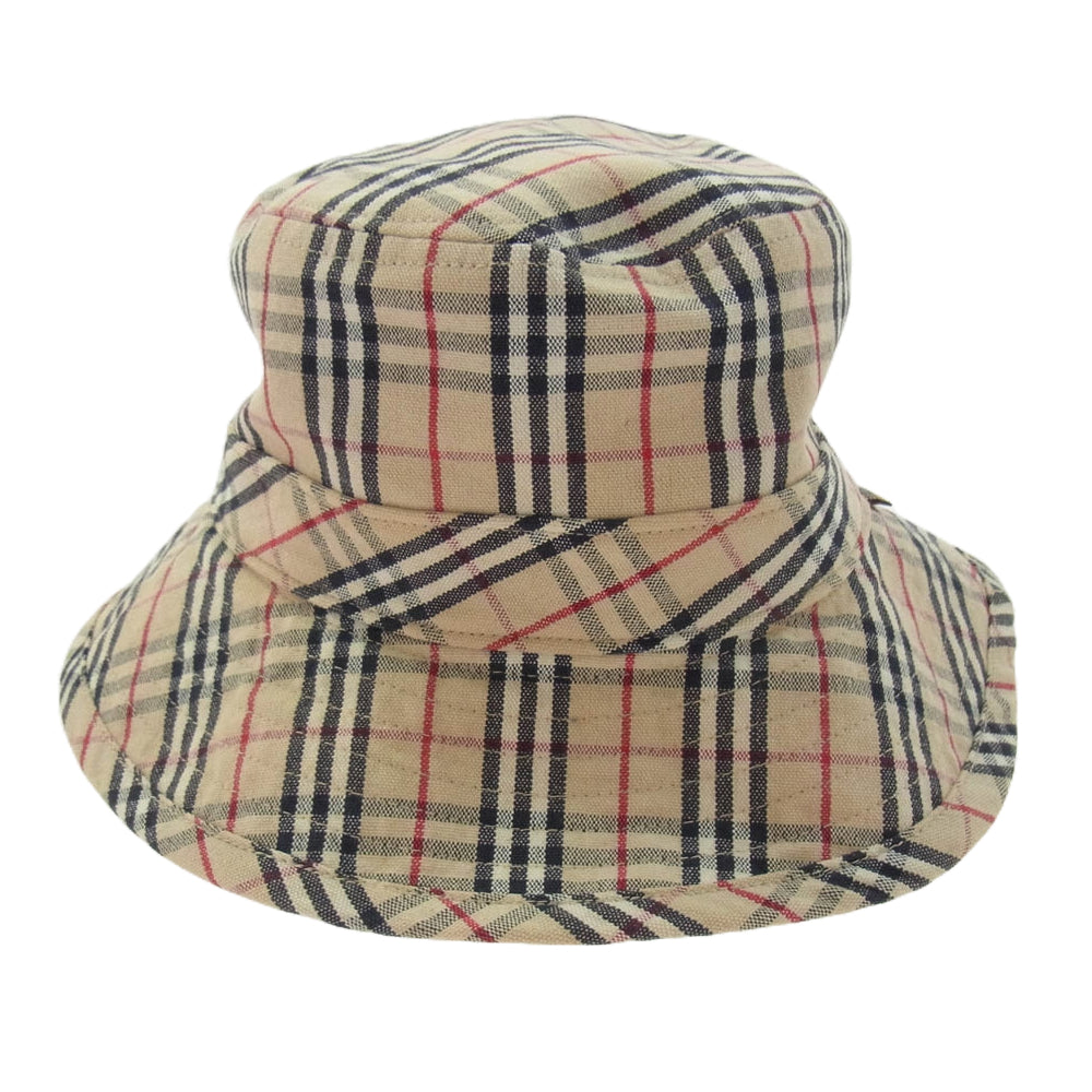 BURBERRY BLUE LABEL バーバリーブルーレーベル ノバチェック バケット ハット ベージュ系【中古】