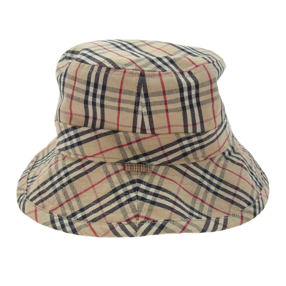 BURBERRY BLUE LABEL バーバリーブルーレーベル ノバチェック バケット ハット ベージュ系【中古】