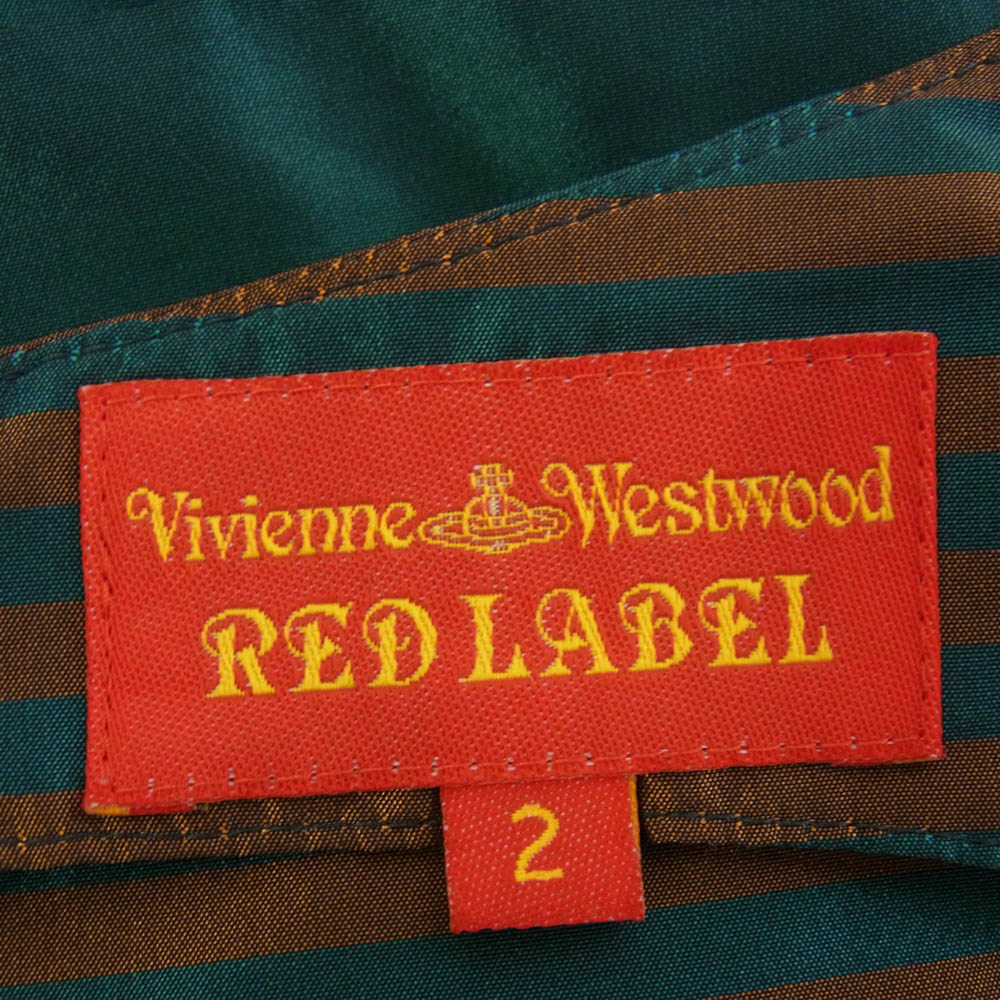 Vivienne Westwood ヴィヴィアンウエストウッド 42001M RED LABEL レッド レーベル ナイロン チェック柄 ワンピース グリーン系 グリーン系 2【中古】