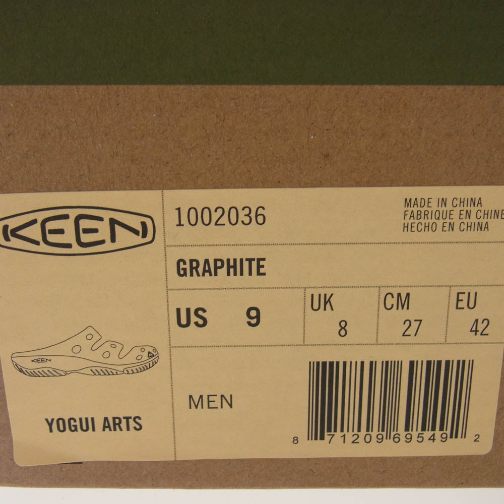 KEEN キーン YOG UIARTS ヨギ アーツ サンダル ブラック系 27cm【中古】