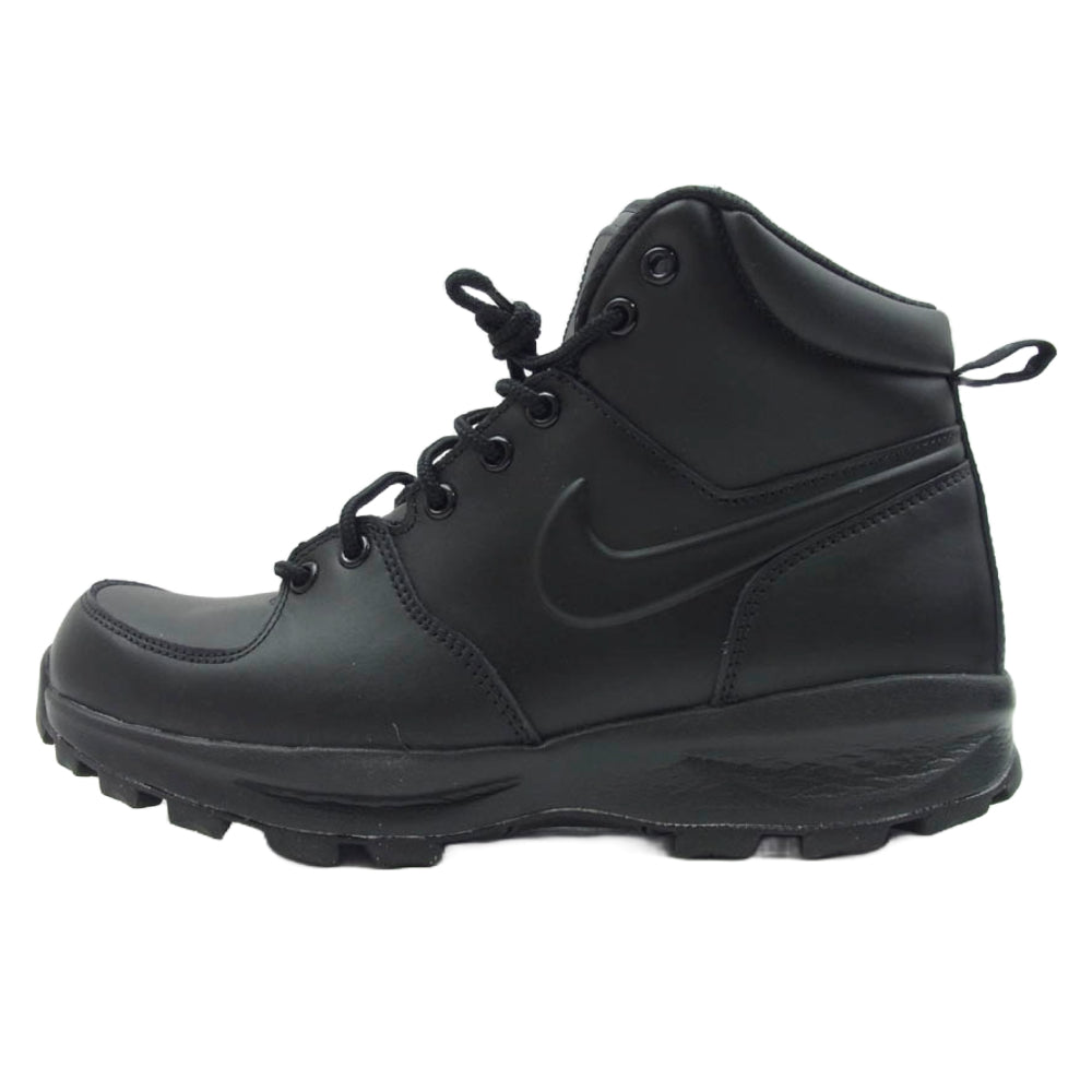 NIKE ナイキ 454350-003 MANOA LEATHER Triple Black マノア レザー ハイカット ブーツ トリプルブラック ブラック系 27.5cm【中古】