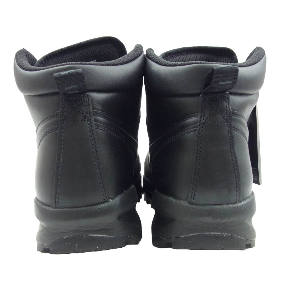 NIKE ナイキ 454350-003 MANOA LEATHER Triple Black マノア レザー ハイカット ブーツ トリプルブラック ブラック系 27.5cm【中古】