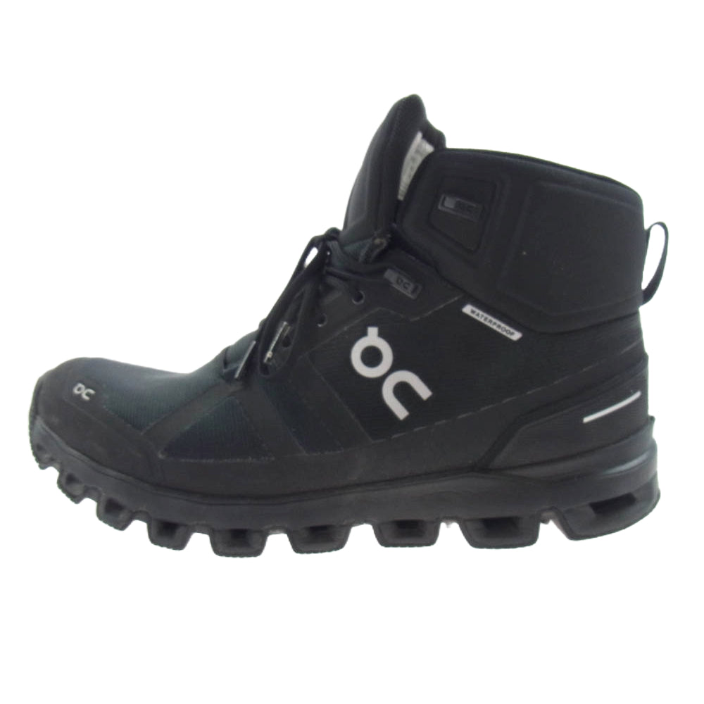 ON オン 23.99854 Cloudrock Waterproof クラウドロック ウォータープルーフ ブーツ ブラック系 US M8.5【中古】