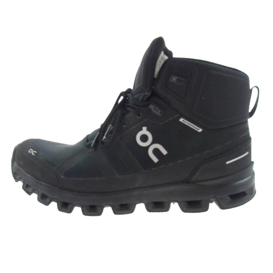 ON オン 23.99854 Cloudrock Waterproof クラウドロック ウォータープルーフ ブーツ ブラック系 US M8.5【中古】