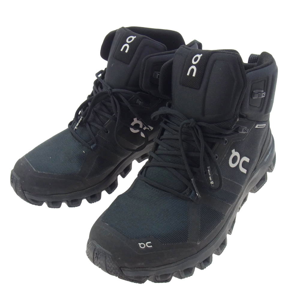 ON オン 23.99854 Cloudrock Waterproof クラウドロック ウォータープルーフ ブーツ ブラック系 US M8.5【中古】