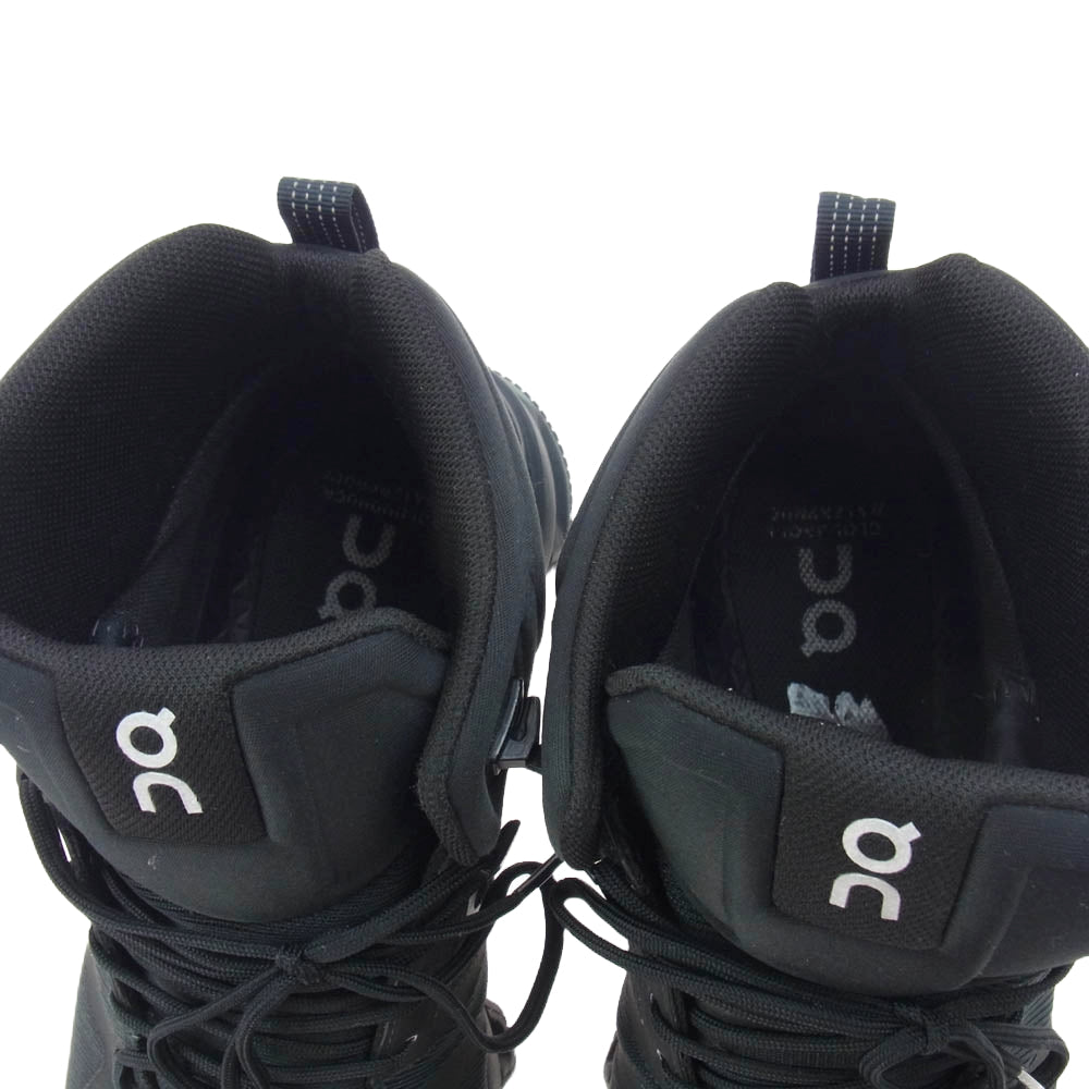 ON オン 23.99854 Cloudrock Waterproof クラウドロック ウォータープルーフ ブーツ ブラック系 US M8.5【中古】