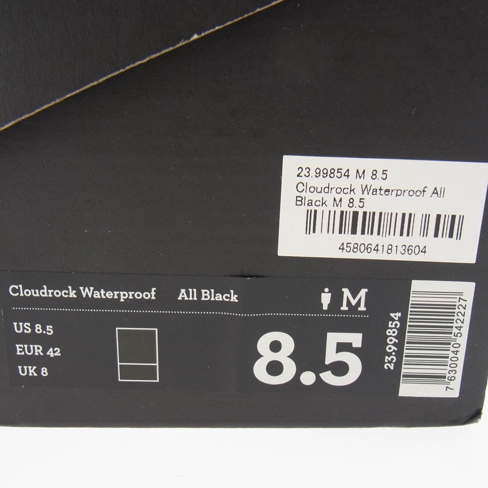 ON オン 23.99854 Cloudrock Waterproof クラウドロック ウォータープルーフ ブーツ ブラック系 US M8.5【中古】