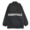 FEAR OF GOD フィアオブゴッド Essentials エッセンシャルズ バックロゴ コーチ ジャケット ブラック系 M【中古】