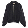 FEAR OF GOD フィアオブゴッド Essentials エッセンシャルズ バックロゴ プリント MA-1 ブルゾン ブラック系 S【中古】
