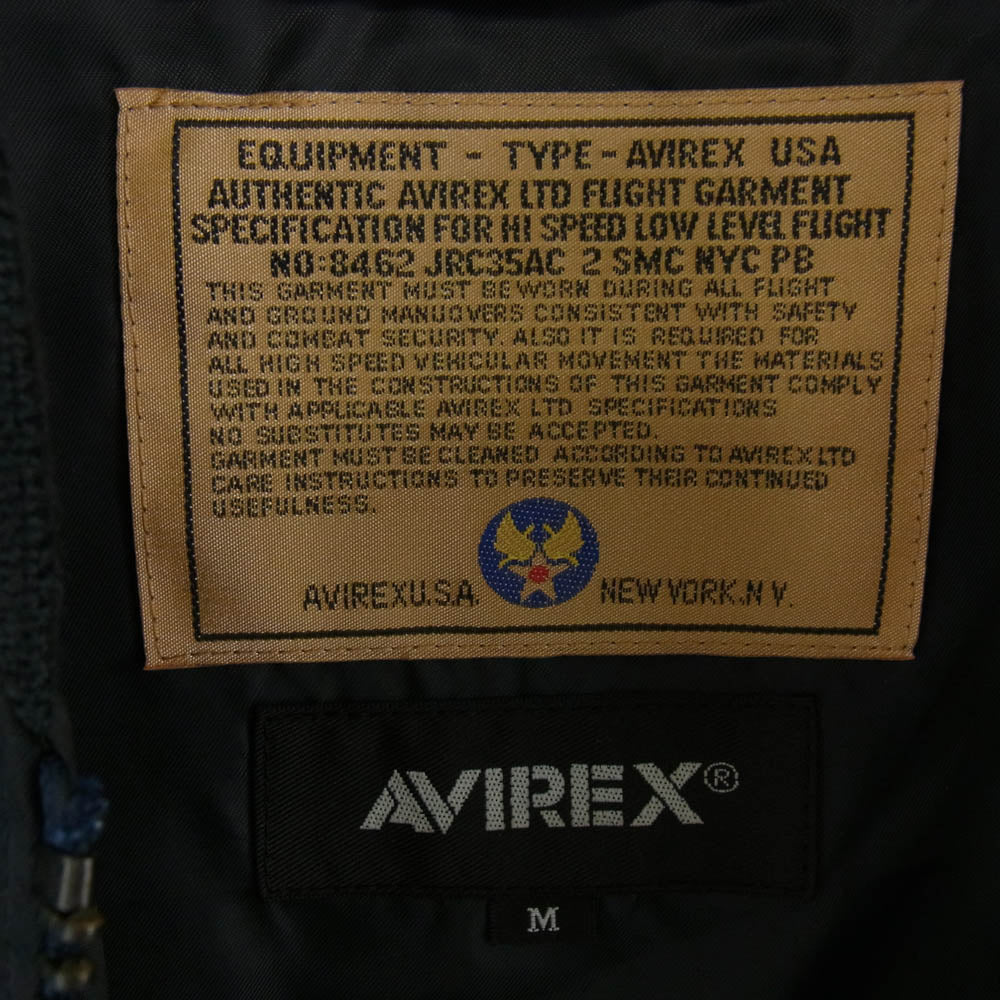 AVIREX アヴィレックス 783-4152003 L-2 BLUE ANGELS F-14 ブルーエンジェル ジャケット ネイビー系 M【中古】