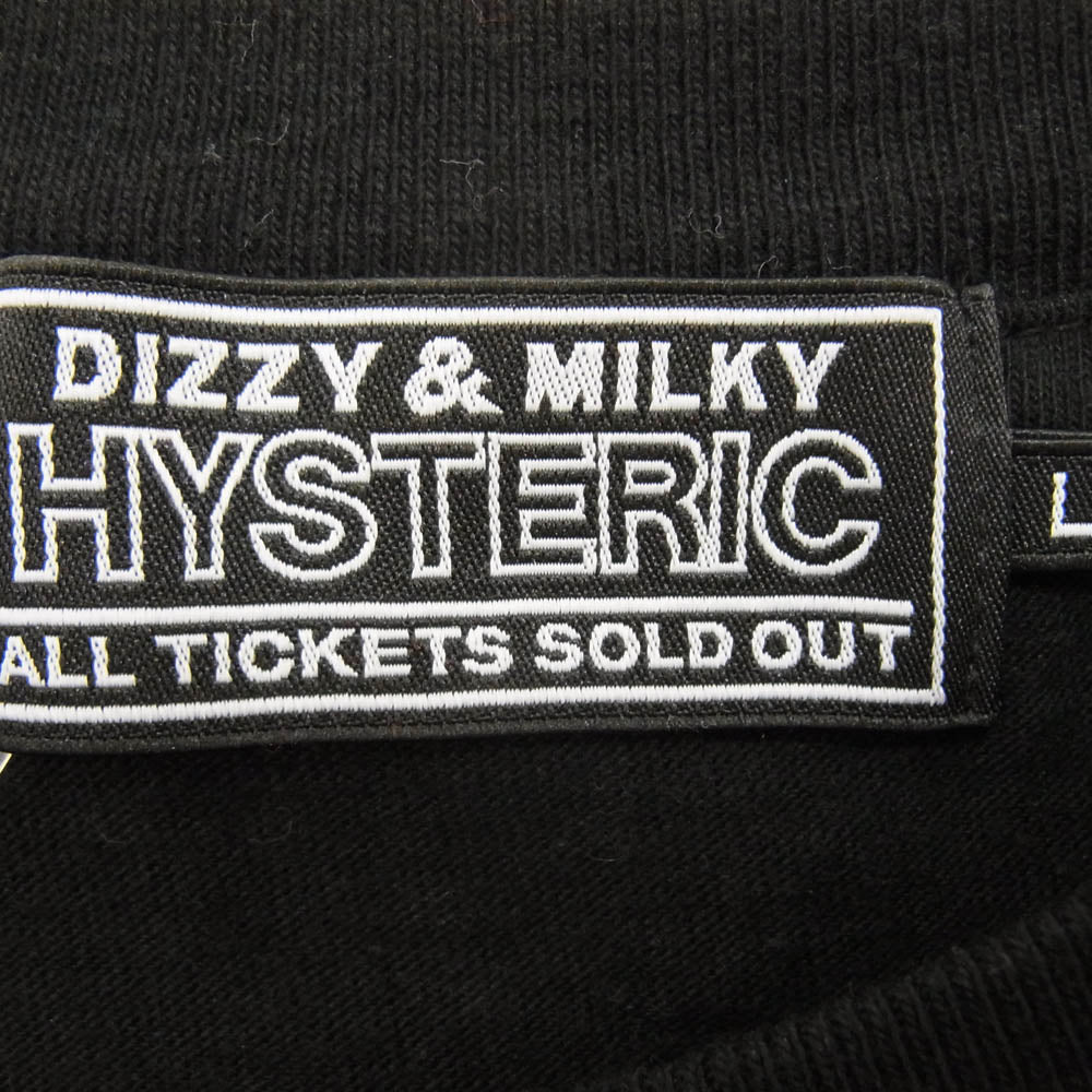 HYSTERIC GLAMOUR ヒステリックグラマー 02251CL01 MOTOR CITY BABY モーターシティ ロゴ プリント 長袖 ロングスリーブ Tシャツ ロンT ブラック系 L【中古】