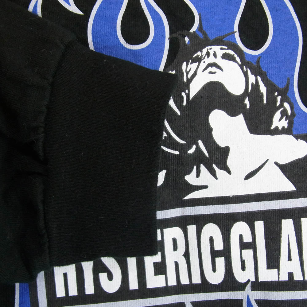 HYSTERIC GLAMOUR ヒステリックグラマー 02251CL01 MOTOR CITY BABY モーターシティ ロゴ プリント 長袖 ロングスリーブ Tシャツ ロンT ブラック系 L【中古】