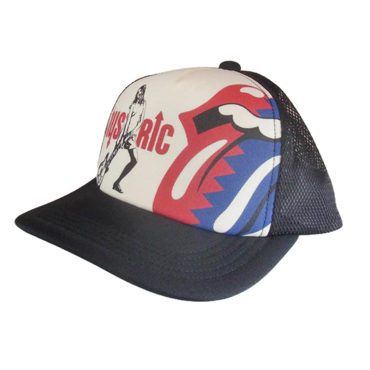 HYSTERIC GLAMOUR ヒステリックグラマー 24AW 02243QH09 THE ROLLING STONES HYS&STEEL WHEELS  ローリングストーンズ メッシュ キャップ 帽子 ブラック系 F【新古品】【未使用】【中古】