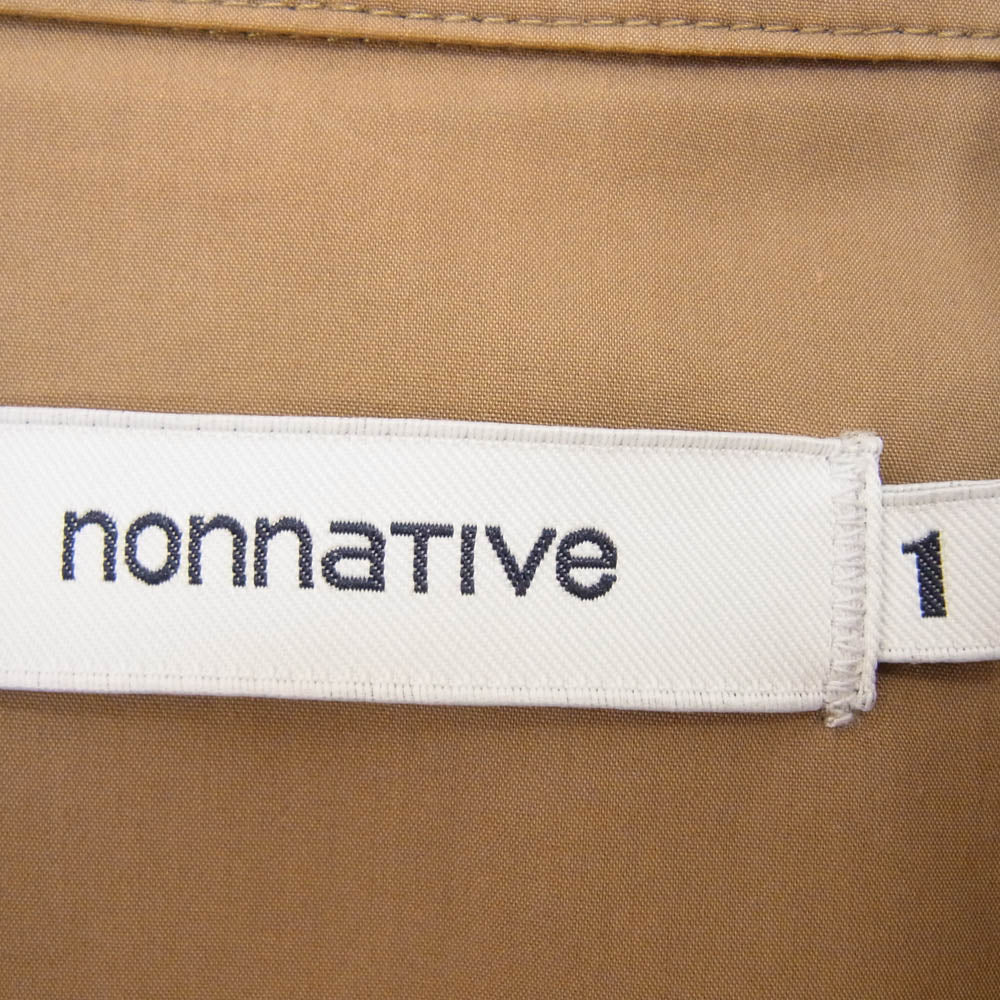 nonnative ノンネイティブ 19SS NN-J3520 RIDER SHIRT JACKET ジップアップ シャツ ジャケット ブラウン系 1【中古】
