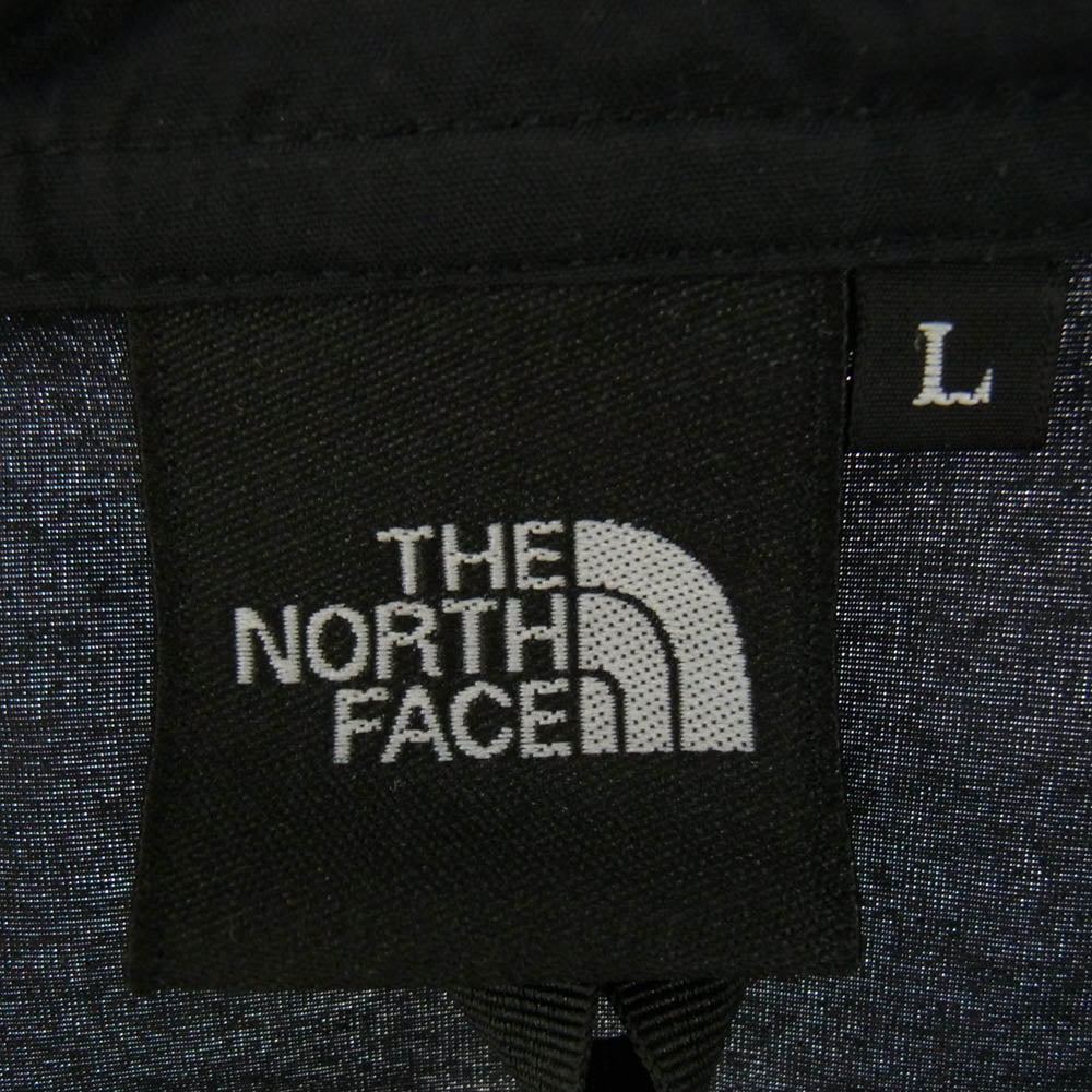 THE NORTH FACE ノースフェイス NP21735 COMPACT ANORAK アノラック パーカー ナイロン ジャケット ブラック系 L【中古】