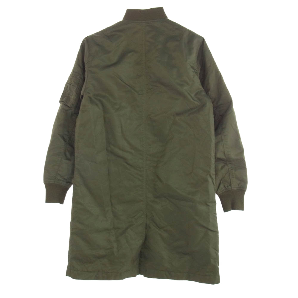 The DUFFER of ST.GEORGE ザダファーオブセントジョージ DF-Q9-53973 LONG MA-1 JACKET ロング フライト ボンバー ジャケット カーキ系 S【中古】