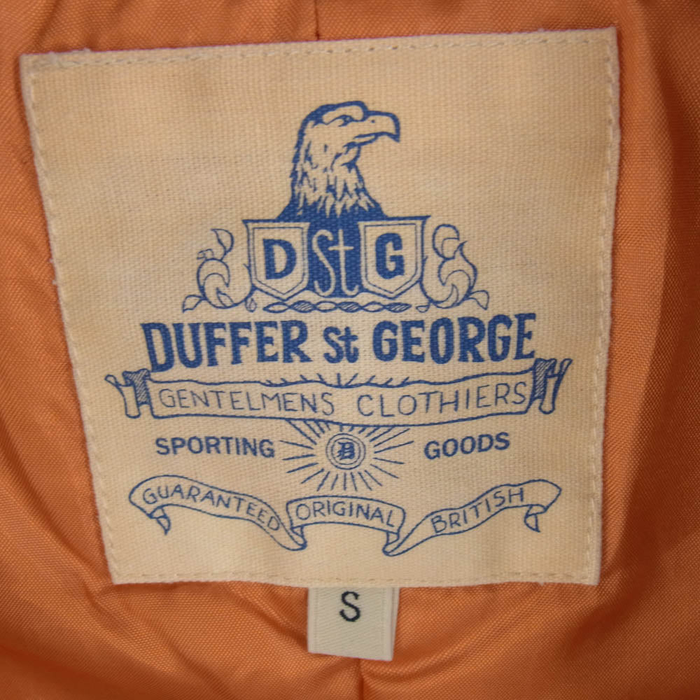 The DUFFER of ST.GEORGE ザダファーオブセントジョージ DF-Q9-53973 LONG MA-1 JACKET ロング フライト ボンバー ジャケット カーキ系 S【中古】